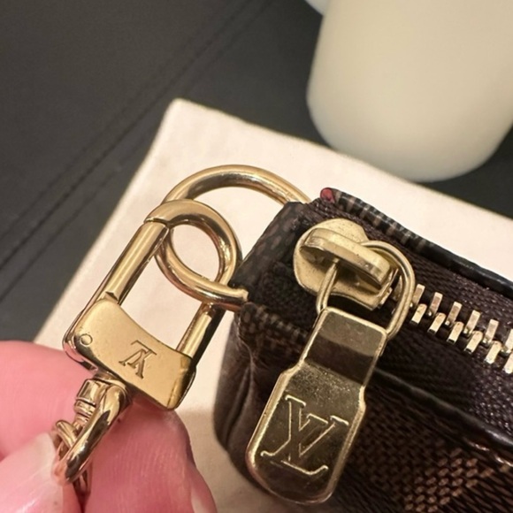 Authentic Louis Vuitton Mini Pochette - Damier Ebene - Picture 3 of 5
